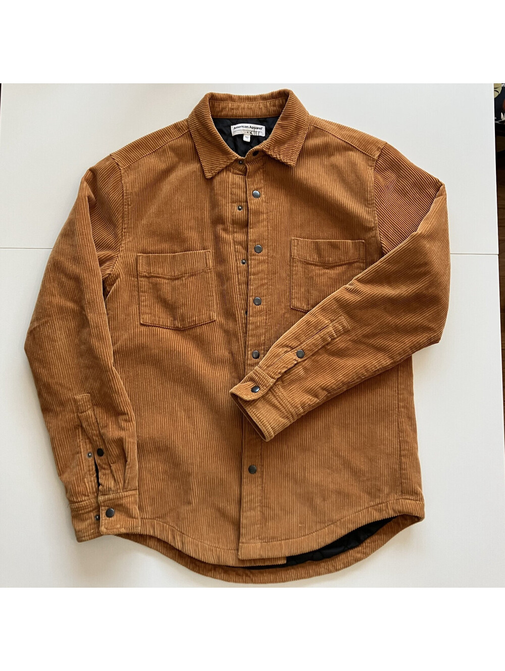 American Apparel Corduroy Chore Coat Jacket Sz S Indie Vanguard Clean Girl